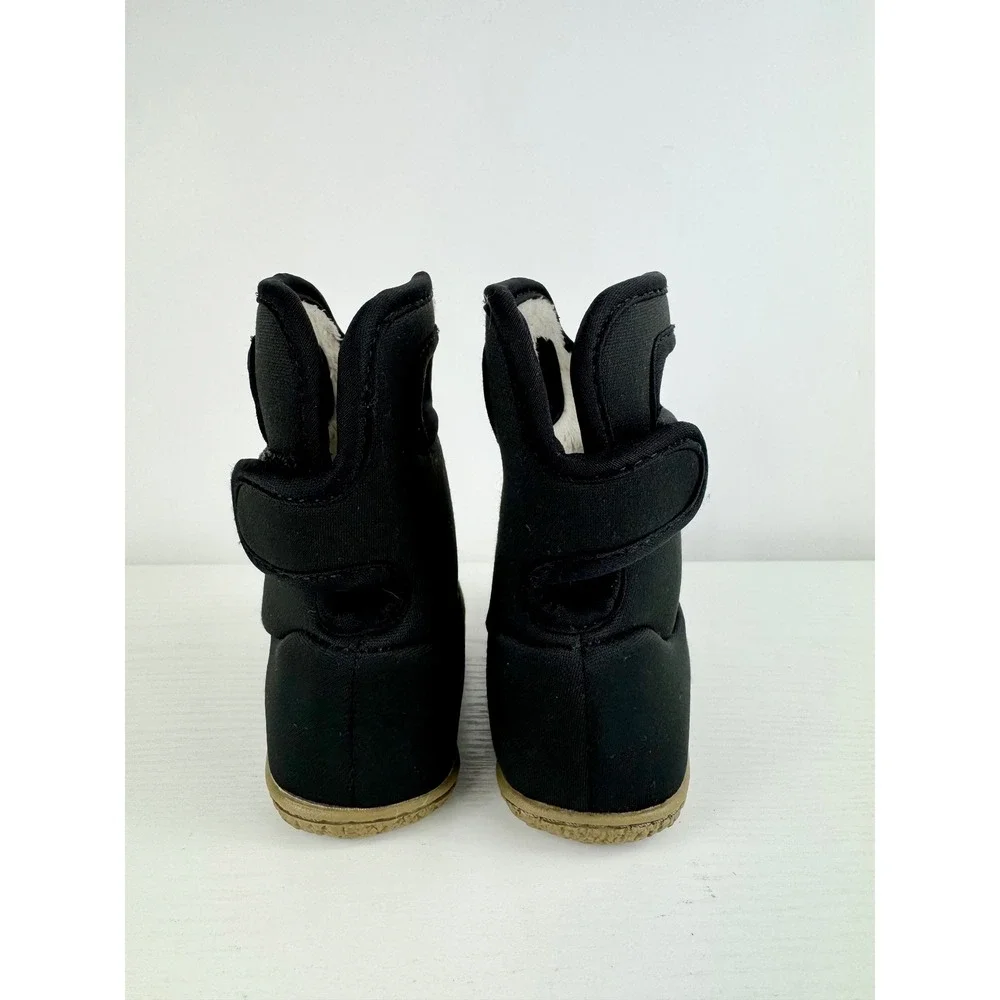Bogs BabyBogs Solid Waterproof Winter Boots Black Infant Toddler SZ 4 Insulated